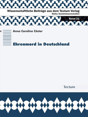 cover image of Ehrenmord in Deutschland
